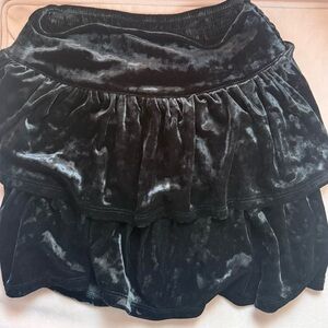 GAP Black Velvet Mini Skirt